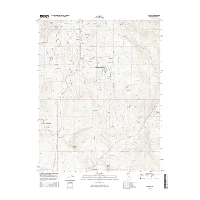 2015 Map of O'Neals, 2015 Print