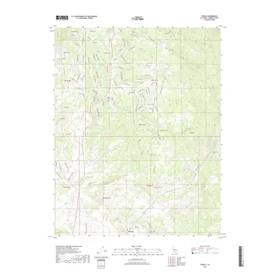 2018 Map of O'Neals, 2018 Print