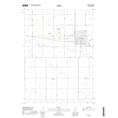2017 Map of O'Neill, 2017 Print