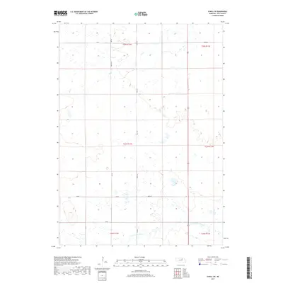 2017 Map of O'Neill SW, 2017 Print
