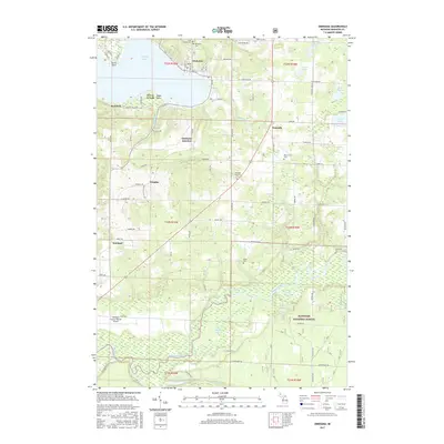 2017 Map of Onekama, 2017 Print