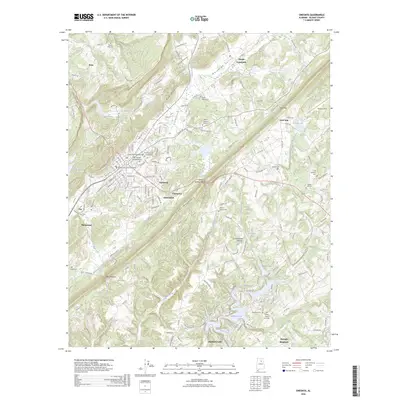 2026 Map of Oneonta, 2026 Print