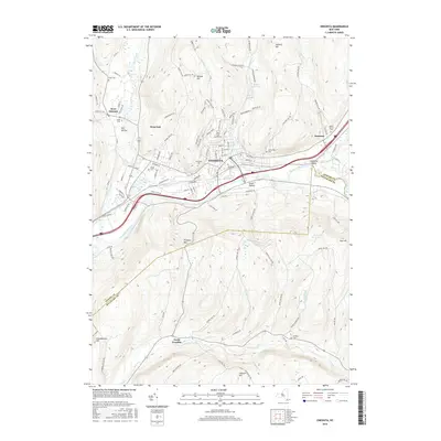 2016 Map of Oneonta, 2016 Print