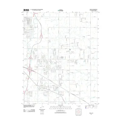 2012 Map of Oneta, 2012 Print