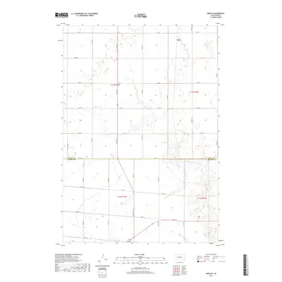 2017 Map of Onida SE, 2017 Print