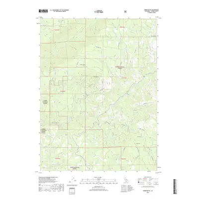 2018 Map of Onion Butte, 2018 Print