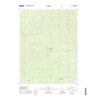 2018 Map of Onion Valley, 2018 Print