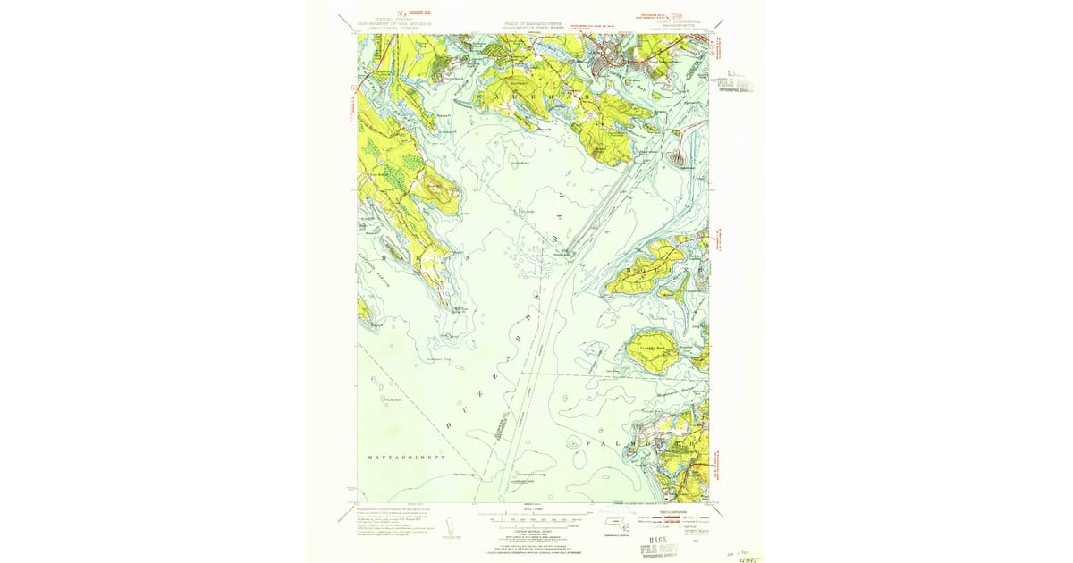 1953 Map of Onset, MA — High-Res | Pastmaps
