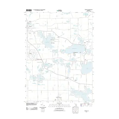 2011 Map of Onsted, 2011 Print