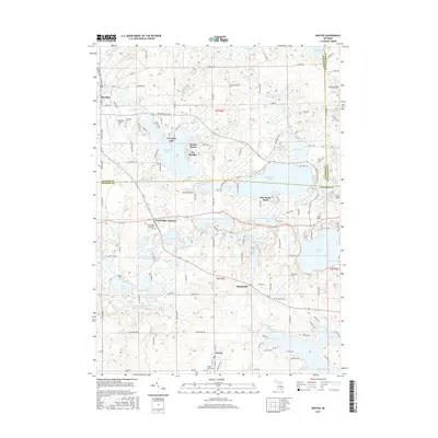 2017 Map of Onsted, 2017 Print