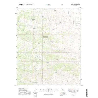 2018 Map of Onyx Peak, 2018 Print