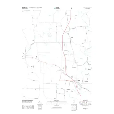 2013 Map of Oolitic, 2013 Print