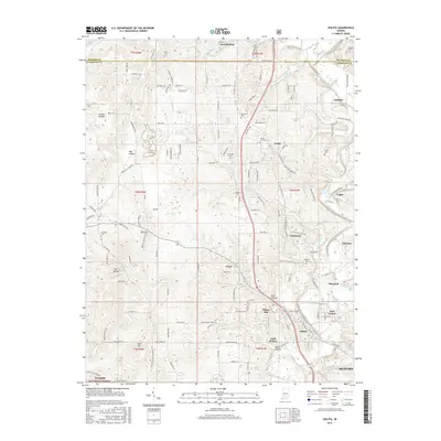 2016 Map of Oolitic, 2016 Print