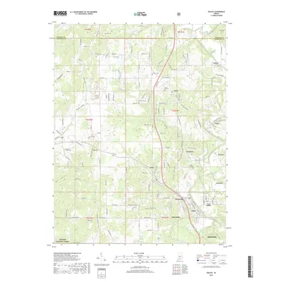 2019 Map of Oolitic, 2019 Print