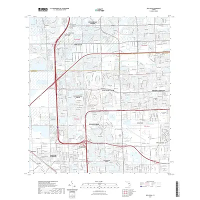 2021 Map of Opa-locka, 2021 Print