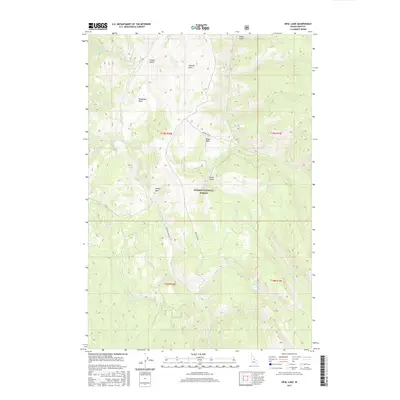 2017 Map of Opal Lake, 2017 Print