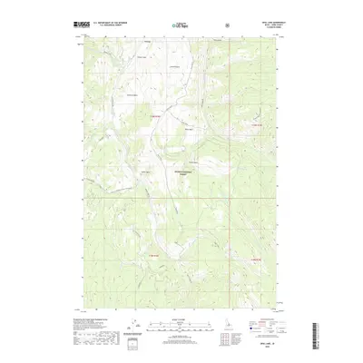 2020 Map of Opal Lake, 2020 Print