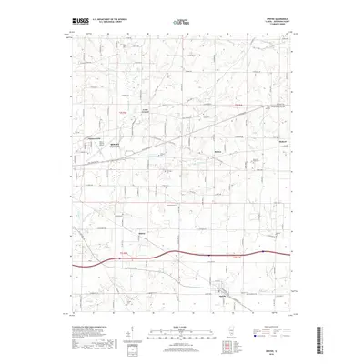 2018 Map of Opdyke, 2018 Print