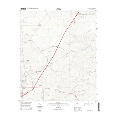 2014 Map of Opelika East, 2014 Print