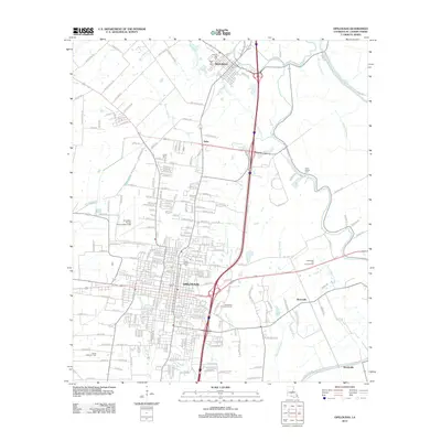 2012 Map of Opelousas, 2012 Print