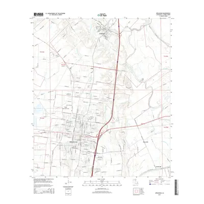 2015 Map of Opelousas, 2015 Print