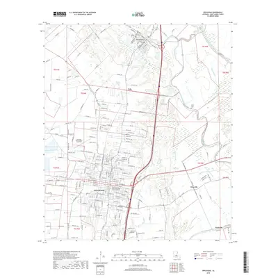 2018 Map of Opelousas, 2018 Print