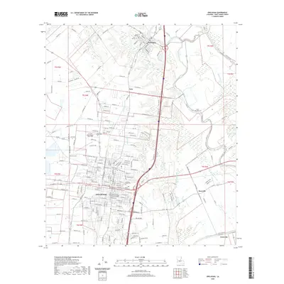 2020 Map of Opelousas, 2020 Print