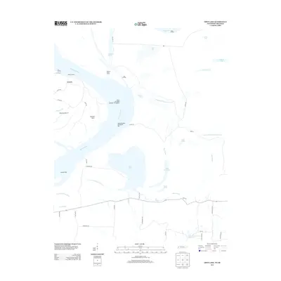 2013 Map of Open Lake, 2013 Print