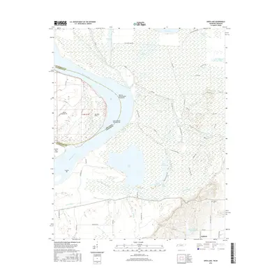 2016 Map of Open Lake, 2016 Print