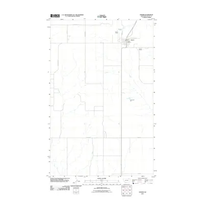 2011 Map of Opheim, 2011 Print