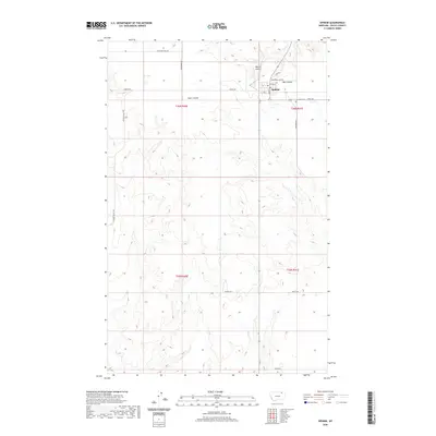 2020 Map of Opheim, 2020 Print
