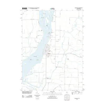 2012 Map of Oquawka, 2012 Print