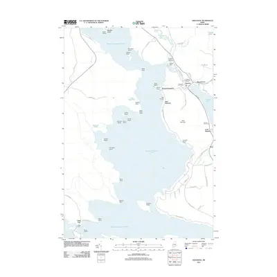 2011 Map of Oquossoc, 2011 Print
