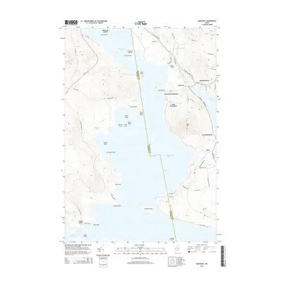 2014 Map of Oquossoc, 2014 Print