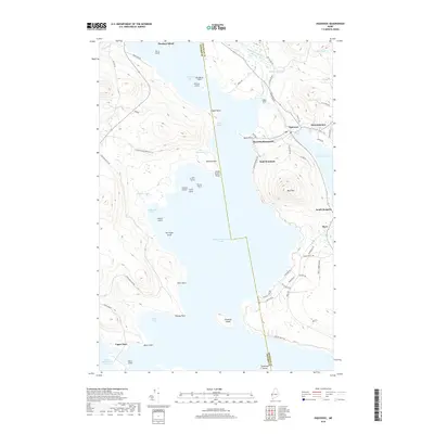 2018 Map of Oquossoc, 2018 Print