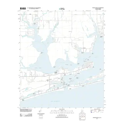 2011 Map of Orange Beach, 2011 Print