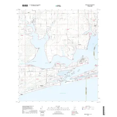 2018 Map of Orange Beach, 2018 Print