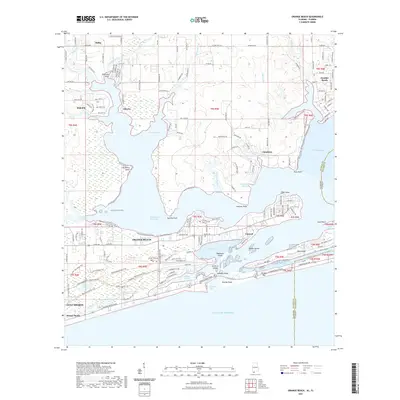 2021 Map of Orange Beach, 2021 Print
