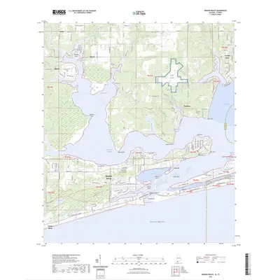 2024 Map of Orange Beach, 2024 Print