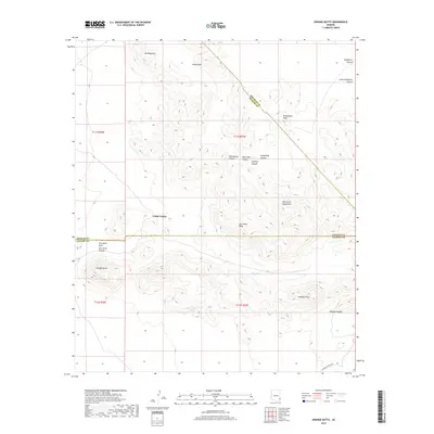 2018 Map of Orange Butte, 2018 Print