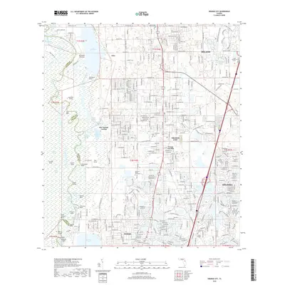2018 Map of Orange City, 2018 Print