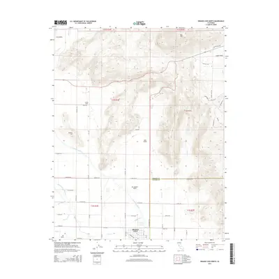 2015 Map of Orange Cove North, 2015 Print