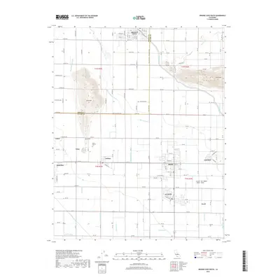 2018 Map of Orange Cove South, 2018 Print