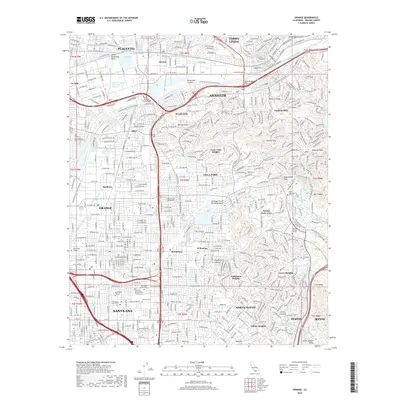 2018 Map of Orange, 2018 Print