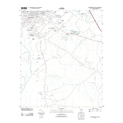 2011 Map of Orangeburg South, 2011 Print