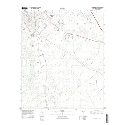 2017 Map of Orangeburg South, 2017 Print