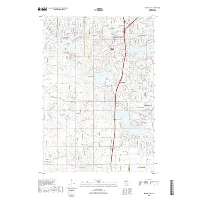 2019 Map of Orchard Lake, 2019 Print