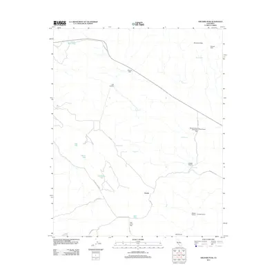 2012 Map of Orchard Peak, 2012 Print