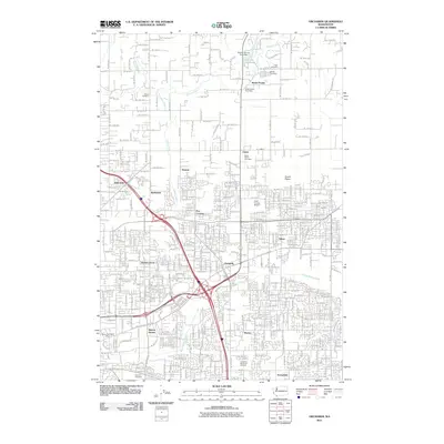 2011 Map of Orchards, 2011 Print