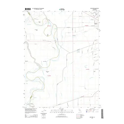 2015 Map of Ord Ferry, 2015 Print